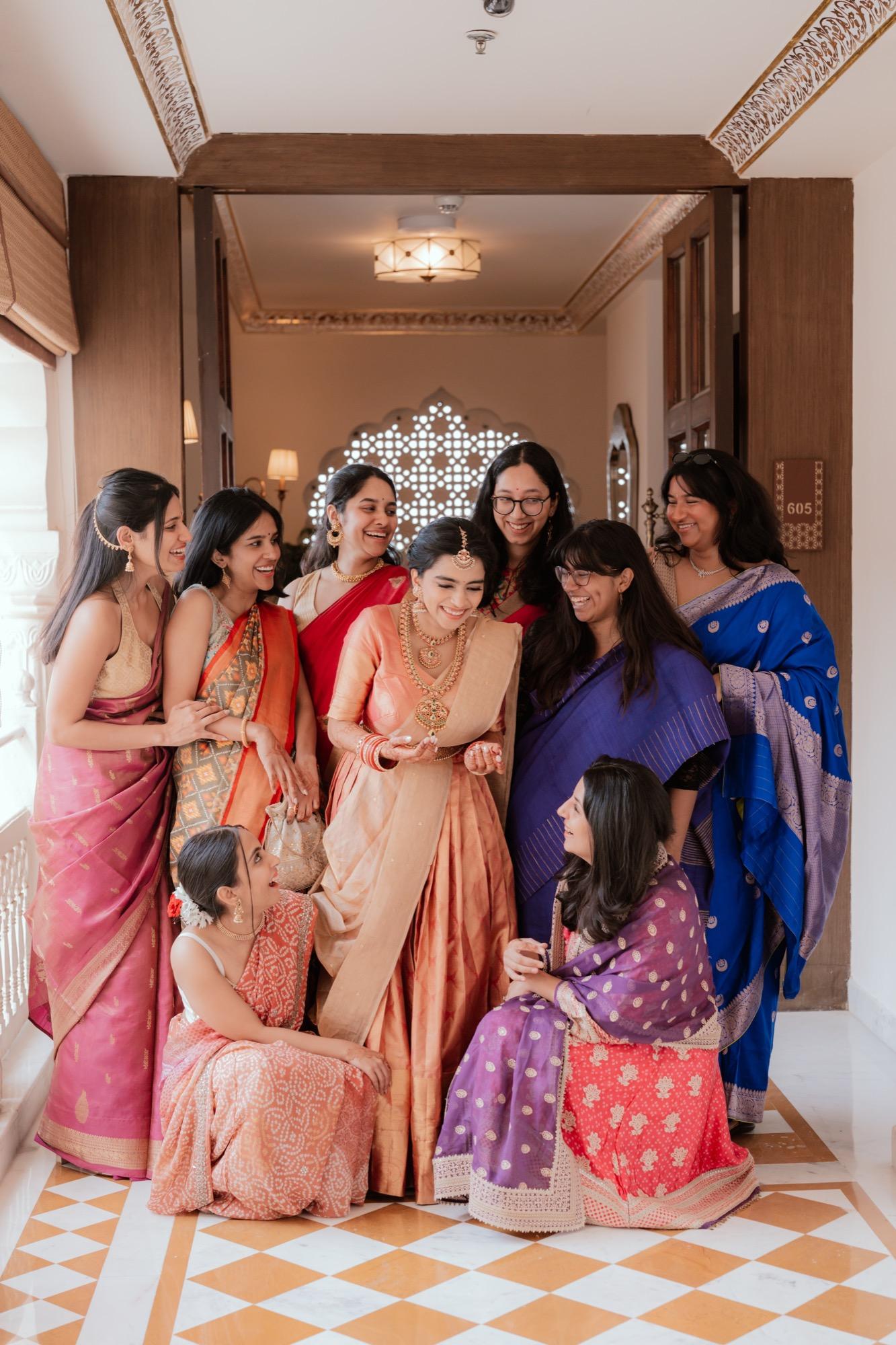 Candid unposed wedding moment