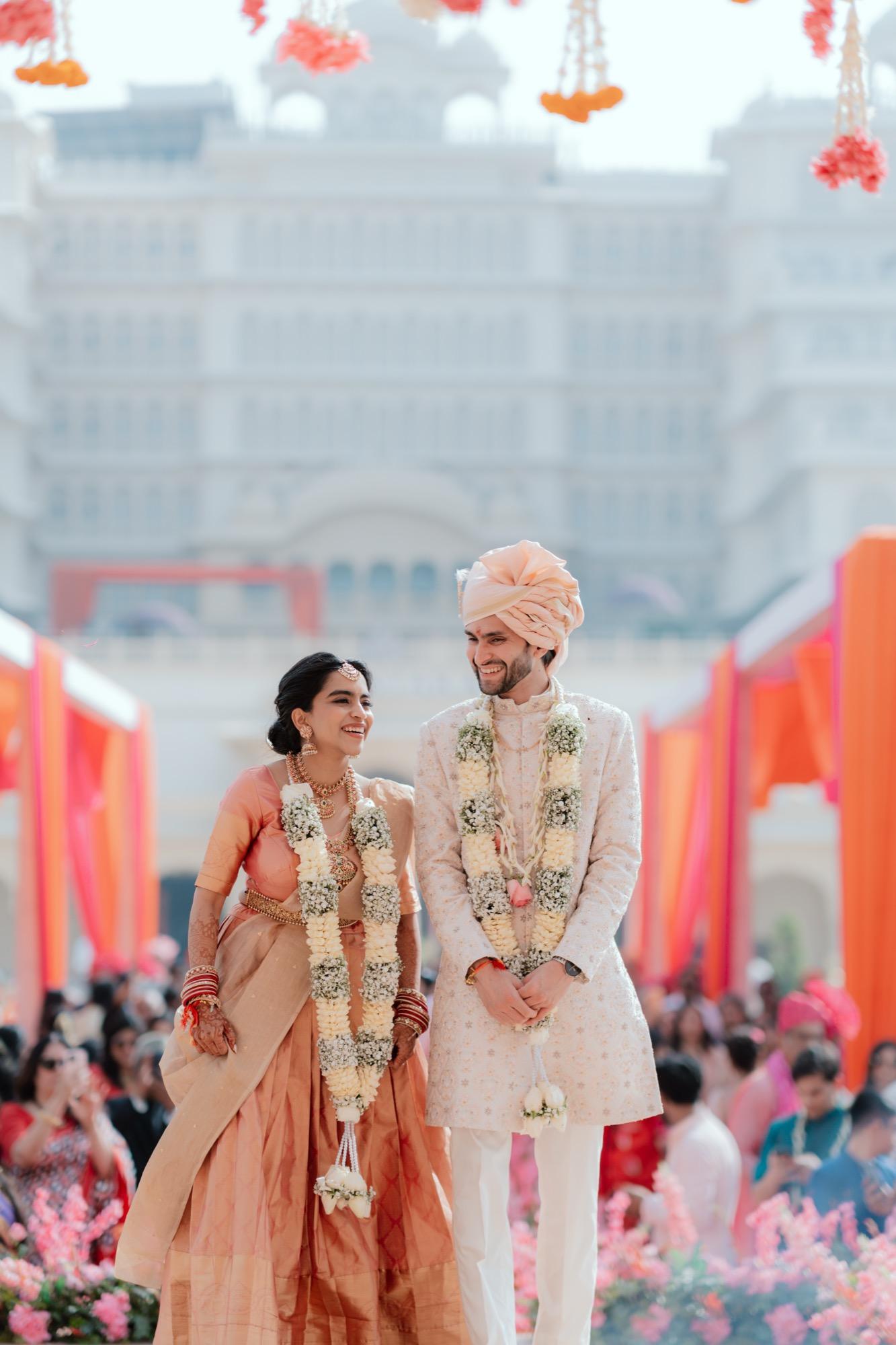 Chaitra and Aditya wedding portrait